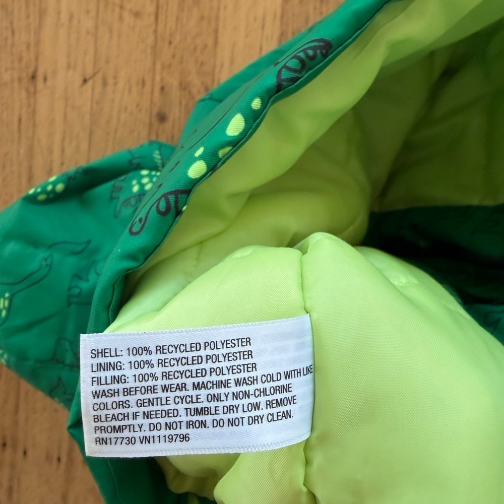 Cat & Jack dinosaur winter coat parka - Picture 10 of 10